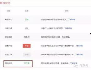 头条开通了原创和赞赏