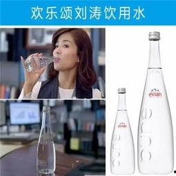 气泡矿泉水女明星,女明星的清新魅力