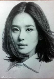 p版明星素描,p版明星素描的艺术再现
